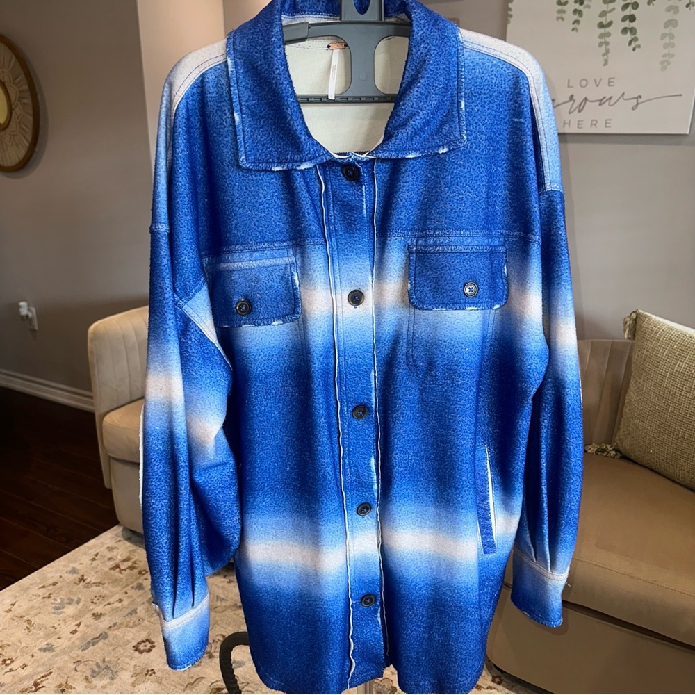 Free People Ruby Jacket Deep Sea Combo - Picture 8 of 8